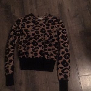 Zara cheetah print sweater